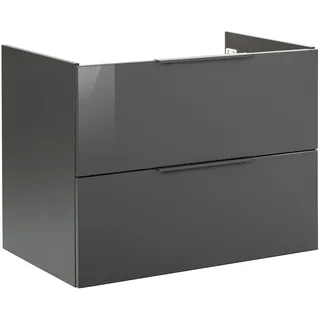 Fackelmann Waschbeckenunterschrank Luna 80 x 60,5 x 49 cm Anthrazit