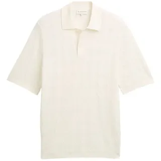 Tom Tailor open structure knit polo Beige L