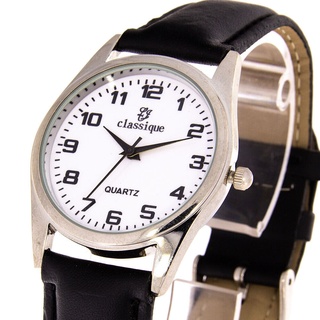 Damenuhr Classique silber schwarz 31mm Armband schwarz XXL 22cm