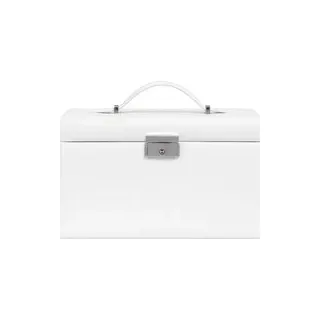 Schmuckbox mit 2 Schubladen, tragbarer Schmuckkasten, abschließbar
