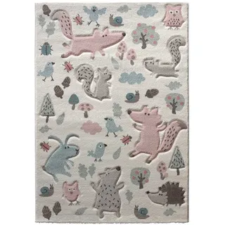 Sigikid Teppich "Forest" in Weiß/Pastellblau/Pastellgrün/Taupe (Farbcode SK-21965-063) | Gr.: 120 x 170 cm