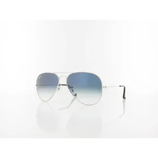 Ray-Ban Aviator Large Metal RB3025 003/3F 58-14 polished silver/light blue