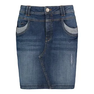 SUBLEVEL Jeansrock Damen Maxi Midi Mini Rock langer Schnitt Denim Stretch S - 36