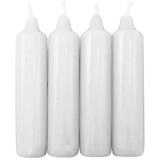 OLShop AG 5er Pack Adventskerzen weiß ca. 23 x 105 mm (5 x 4 Stück) Weihnachtskerzen, Christbaumkerzen, Pyramidenkerzen, Baumkerzen, Kerzen