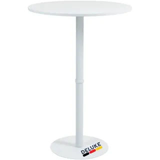 deluke Stehtisch rund 110 x 75 cm Weiß
