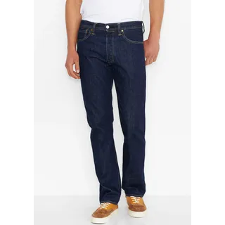 Straight-Jeans LEVI'S "501 ORIGINAL" Gr. 33, Länge 34, blau (onewash) Herren Jeans Straight Fit mit Markenlabel Bestseller