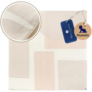 nordic coast company Krabbeldecke, Natur, Textil, 100x100 cm, Schlafen, Kuscheln & Schlafen, Krabbeldecken
