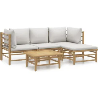 vidaXL Garten-Lounge-Set 5-tlg. braun