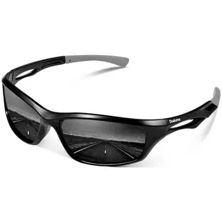 SIPLION Fahrradbrille Herren Polarisiert UV400 schwarz
