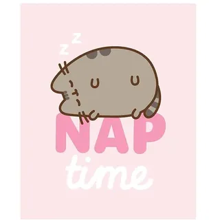Pusheen PTC248004-KOC, weiche und gemütliche Decke, Bettdecke, für Kinder, Mädchen, 130 x 160 cm, Rosa