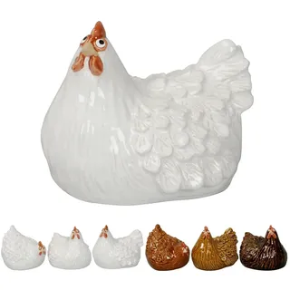 NETPROSHOP Deko Hühner Tierfiguren Gartenfigur Huhn aus Keramik Höhe ca.12,5 cm, Auswahl:Klara