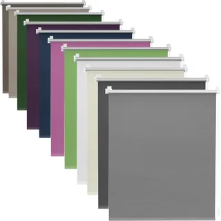 Rollo für Fenster Ohne Bohren 40 x 60 cm Blickdicht Und Sonnenschutz, Jalousien Zum Klemmen, Klemmrollo Inkl. Klemmträger Blickdicht Rollo für Tür & Fenster, Beige