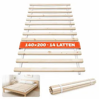 wolkenland Lattenrost PREMIUM Rollrost 14 Latten 140 x 200 cm