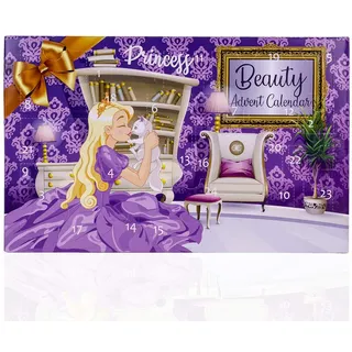 accentra Prinzessin Adventskalender Für Mädchen Mit 24 Make-Up, Beauty, Kosmetik Und Schmuck Produkten Für Eine Abwechslungsreiche Und Stylische Adventszeit