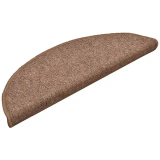 homiuse Treppenmatten 15 STK. Braun 56x17x3 cm Treppenstufen Matten Modern Stufenteppich Treppenstufen Antirutsch Treppenstufen Schutz Stufenmatten Innen Komfortabel Langlebig Leicht Reinigen