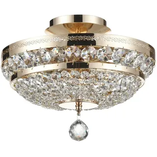 Maytoni Kronleuchter, Gold, Metall, Glas, 21 cm, CE, gleichmäßige Lichtverteilung, Lampen & Leuchten, Innenbeleuchtung, Leuchten nach Räumen, Küchenlampen