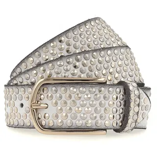 B.belt Zoe Leder weiß/gold 85 cm