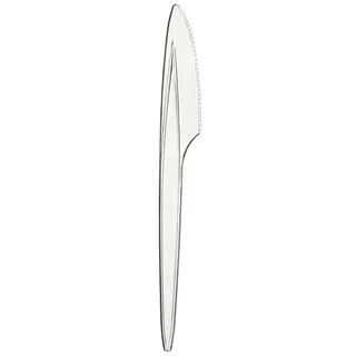 DayBays 80000 Stk. Plastikmesser Mehrweg 18 cm Plastik Transparent Spülmaschinenbeständig