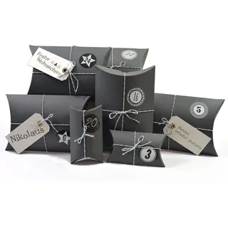 Frau WUNDERVoll® Frau WUNDERVoll Adventskalender HoHoHo zum Befüllen grau