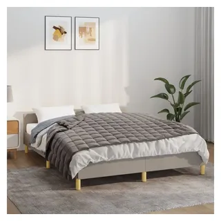 vidaXL Gewichtsdecke Grau 120x180 cm 9 kg Stoff