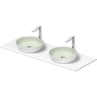 Duravit Waschtisch mit Konsole 135 x 50 cm Blassgrün/Weiß 268016FG00