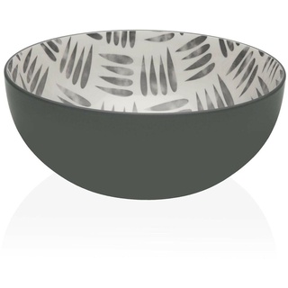 Versa Salatschüssel grau 22,5 x 9 x 22,5 cm Keramik Porzellan