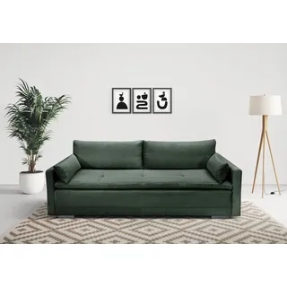 Home Affaire Schlafsofa Polyester 2-Sitzer Grün