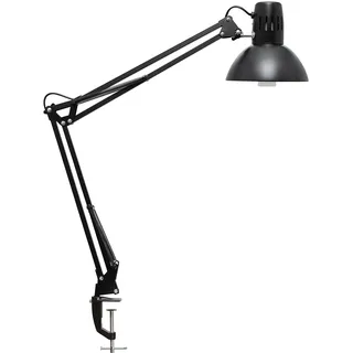 Maul LED Schreibtischlampe MAULstudy | verstellbare Klemmleuchte mit Gelenkarm für Büro, Arbeitszimmer und Schreibtisch | elegante Bürolampe aus Metall | inklusive LED-Leuchtmittel | Schwarz