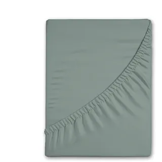 Good Morning Spannbettlaken Flanell 180 x 220 cm grün