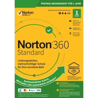 NortonLifeLock Norton 360 Deluxe 2026, inkl. 25 GB, 3 Geräte - 2 Jahre, Download,