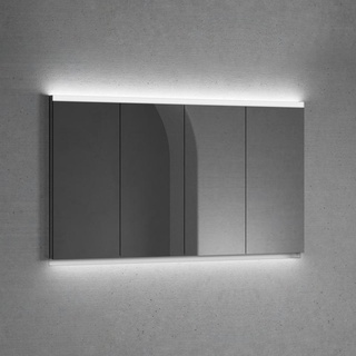 neoro n50 | n50T46 Einbau-Spiegelschrank B: 140 cm mit 4 Türen, mit Beleuchtung, für die Schweiz, BN0523MI+BN0505MI,