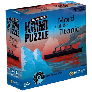 HCM KINZEL Puzzle Das mysteriöse Krimi Puzzle Mord auf der Titanic, Puzzleteile