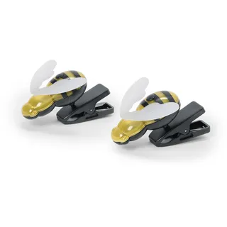Tchibo - 2 LED-Bienen - 8,5x8x6cm - schwarz -