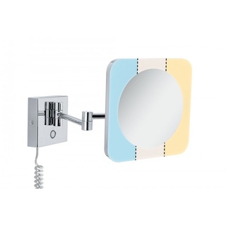 Paulmann 78933 HomeSpa LED Kosmetikspiegel Jora IP44 Chrom Weiß Spiegel 3,3W WhiteSwitch 2700K