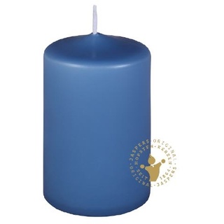 Jaspers Kerzen Stumpenkerzen skandinavisch blau 120 x 70 mm, 10 Stück
