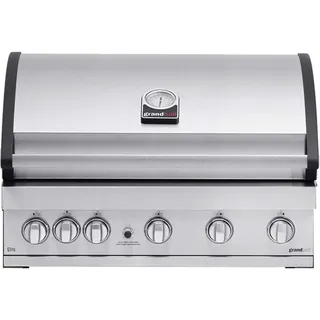 GrandHall Einbau-Gasgrill Elite G5 Built-In Edelstahl 5 Brenner, 1 Infrarot-Heckbrenner K05000325A