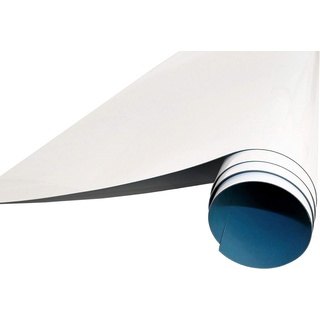 queence Magnetfolie Whiteboard,selbstklebende magnetische Folie,Kalender-Lokal produziert, (1St), selbstklebend - magnetisch - inkl. Stift + Neodym-Magnete weiß 500 cm x 100 cm