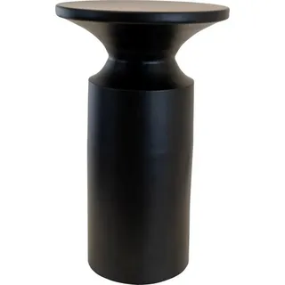 Lesli Living Beistelltisch Designtisch Tisch Lounge Garten Metall schwarz Ø33x55cm schwarz