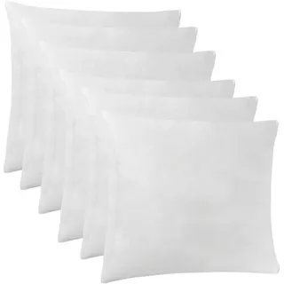 LILENO HOME Kissenfüllung Vlieskissen in verschiedenen Größen - Made in Germany, 6er Set Kissenfüllung 65x65 cm, waschbar - 40°C, allergikerfreundlich 65 cm x 65 cm