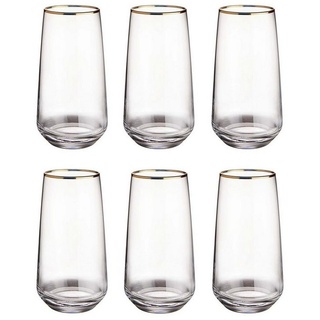 BUTLERS Longdrinkglas TOUCH OF GOLD, Glas