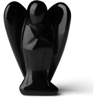 luxuskollektion Engelfigur Engel Figur Obsidian Kristall Schutzengel Heilung Statue Reiki