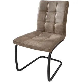 Riess-Ambiente Freischwinger Stuhl MODENA gepolstert vintage taupe