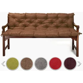 sunnypillow Bankauflage 140 x 50 x 50 cm braun 1 St.