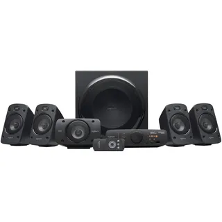 Logitech Z906 5.1 Sound System | 1000W Surround Sound Lautsprecher, THX, Audio-Eingänge, Fernbedienung, EU Stecker, PC/PS4/Xbox/TV/Smartphone - Schwarz