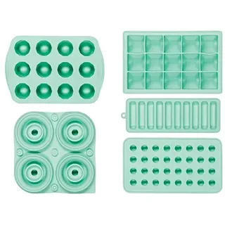Eiswürfelform Silikon Eiswuerfel Form Eiswuerfelbehaelter Silikonform Jumbowürfel Eis-Maker SET