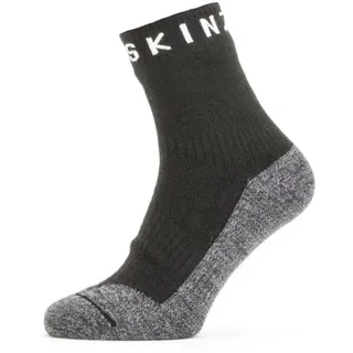 Sealskinz Wasserfeste Socken, Sommer, knöchellang, schwarz-grau Gr.S