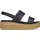 Low Wedge für Damen Schwarz/Cashew Größe 40