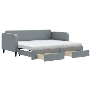 vidaXL Tagesbett 90 x 200 cm Hellgrau