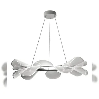 Fabas Luce Sylvie 1x40W Ø 72 cm rund weiß