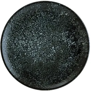 Bonna 6x Cosmos Black Gourmet Teller flach 27cm Schwarz Porzellan COSBLGRM27DZ Speiseteller Essteller Servierteller Geschirr